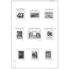 1991 - Suplemento 1991 do Álbum de Selos do Brasil Classic PLUS (6 folhas)