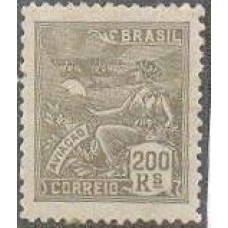 R-245 - 1928 - FILIGRANA CASA DA MOEDA - 200 RÉIS - NOVO - SEM GOMA - RHM R$ 90,00 (18 UFs X R$ 5,00)