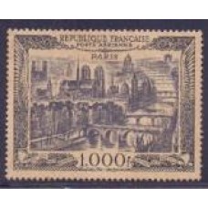 FRANÇA - 1950 - YV AÉREO-029 - NOVO - CHARNEIRA - 95 EUROS - VISTA DE PARIS - PONTE