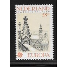 HOLANDA - Y 1091 (1978) TEMA EUROPA - MONUMENTO - VISTA DA IGREJA DE SAINT BAVON -SELO MINT