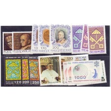 VATICANO - 1978 - ANO COMPLETO - 18 SELOS - MINT - 16,75 EUROS NO CATÁLOGO YVERT