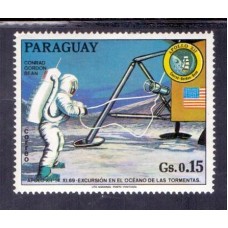 ASTRONOMIA - APOLLO 12 - 1 SELO - PARAGUAI