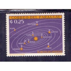 ASTRONOMIA - PLANETAS - 1 SELO - PARAGUAI
