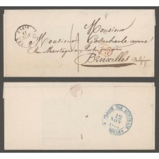 ENVELOPE CIRCULADO DE PARIS (FRANÇA) PARA BRUXELAS (BÉLGICA) EM 1 NOVEMBRO 1841