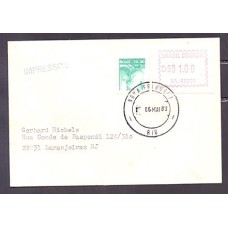 SE-02 FACIAL DE Cr$ 1,00 - CIRCULADO EM 06 DE MAIO DE 1983 - DE NOVA FRIBURGO PRA LARANJEIRAS - COM CARIMBO IMPRESSOS E SELO REGULAR DE 10,00 PRA COMPLETAR O PORTE - AUTÔMATO (SELO ETIQUETA)