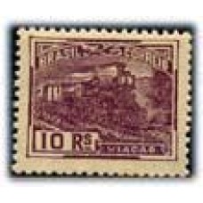 R-209 (1923)-SÉRIE VOVÓ,FILIGRANA E,ESTADOS UNIDOS DO BRASIL ESTADÃO,10 RÉIS LILÁS,VIAÇÃO-TREM SELO MINT - GOMADO - R$ 150,00 ( 30 UFS X R$ 5,00)