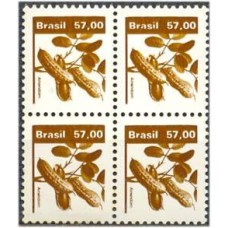 R-619 - 1980 - RECURSO ECONÔMICO NACIONAL 57,00 - AMENDOIN - QUADRA - MINT - GOMADA - RHM R$ 100,00 (20 UFS X R$ 5,00)