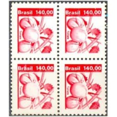 R-625 - 1980 - RECURSO ECONÔMICO NACIONAL 140,00 TOMATE - QUADRA - MINT - GOMADA - RHM R$ 280,00 (56 UFS X R$ 5,00)